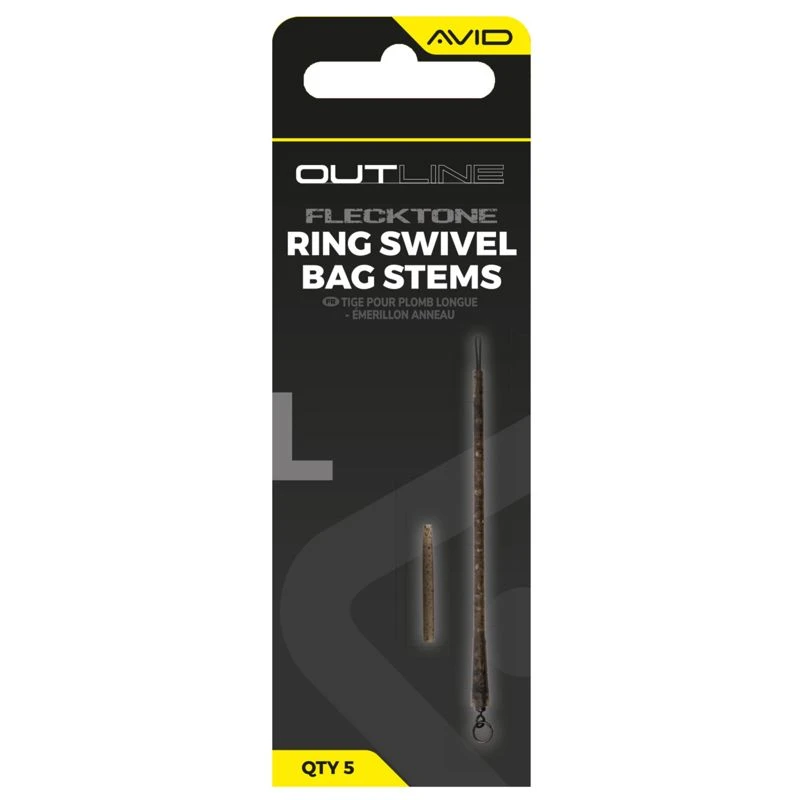 Avid Carp Outline Flecktone Ring Swivel Bag Stems